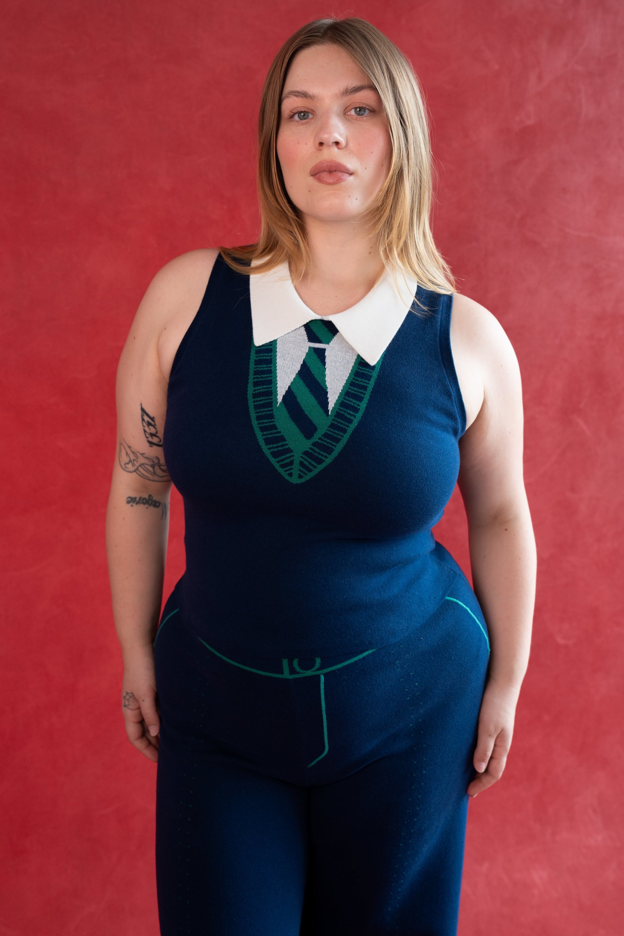 SERENA TOP NAVY TOPS RachelAntonoff.com 
