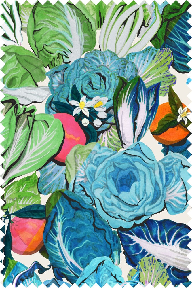 AUBREY DRESS GREEN RADICCHIO CITRUS