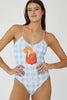 Aperol Spritz - Checkered One Piece Swimsuit