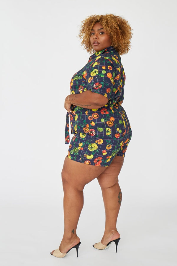 Short Sleeve Tomato Print Romper - RachelAntonoff.com