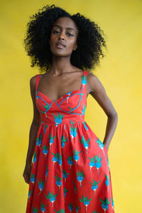 VICTORIA DRESS BLUE RADISHES DRESSES RachelAntonoff.com 