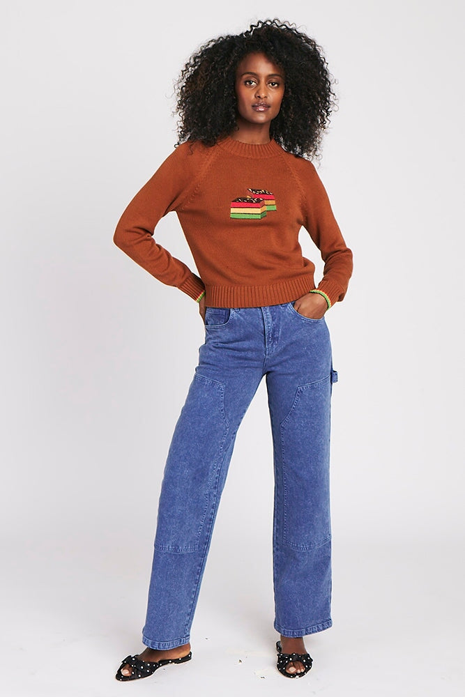 COTTON RAINBOW COOKIE SWEATER Sweaters RachelAntonoff.com 