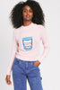 COFFEE CUP SWEATER PINK RachelAntonoff.com 