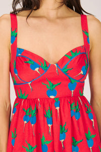 VICTORIA DRESS BLUE RADISHES DRESSES RachelAntonoff.com 