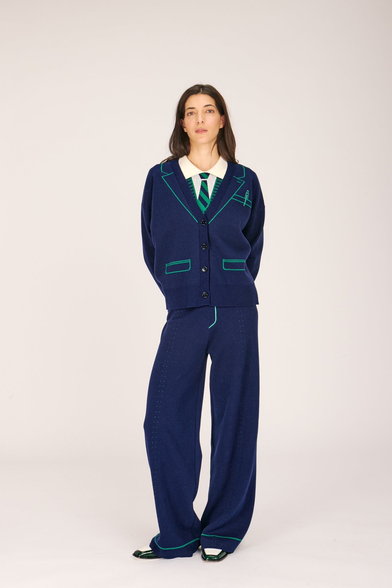 BLAIR CARDIGAN NAVY SWEATERS Preorder 