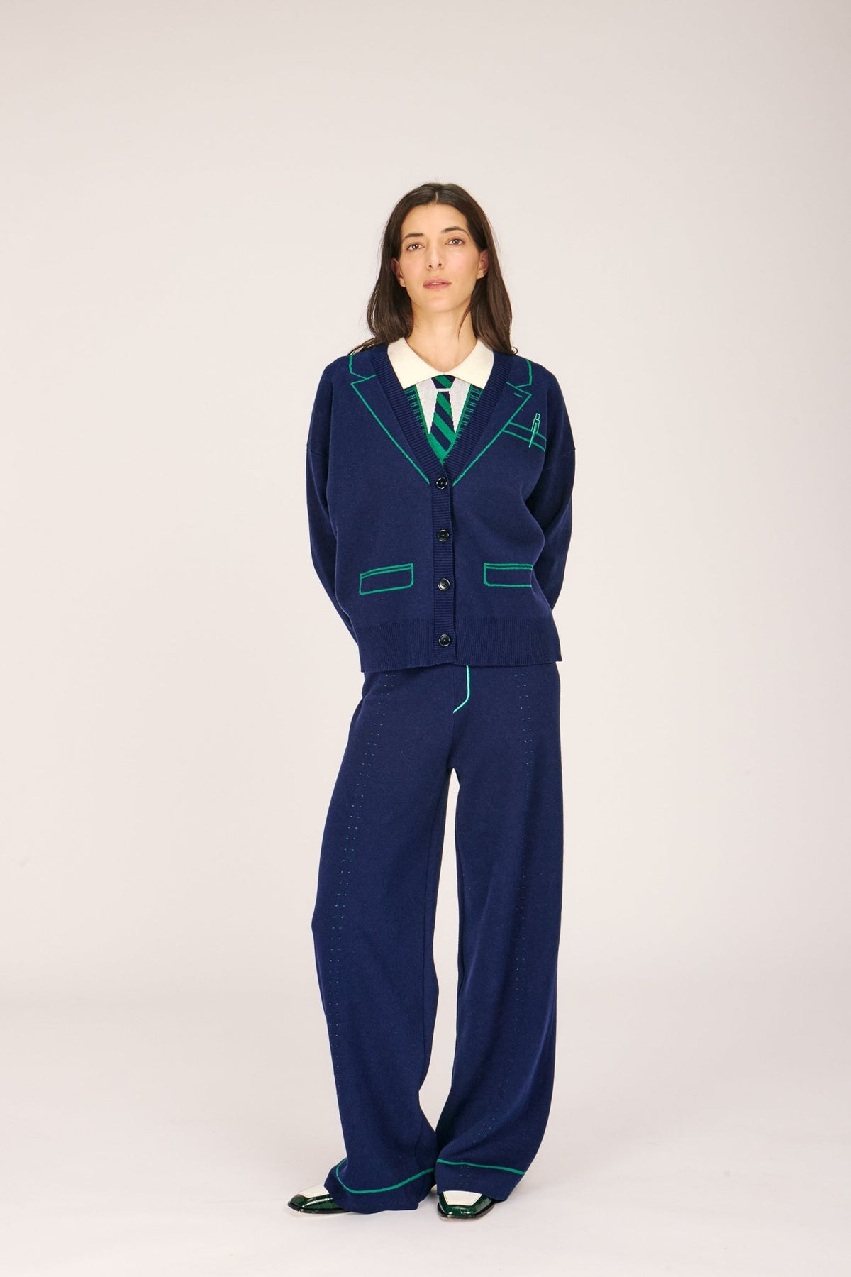 BLAIR CARDIGAN NAVY SWEATERS Preorder 
