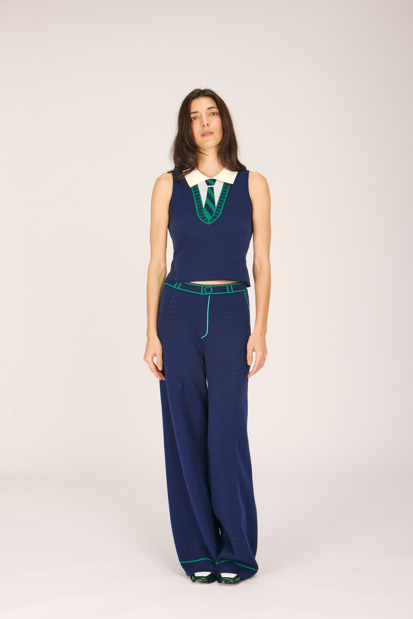 SERENA TOP NAVY TOPS Preorder 