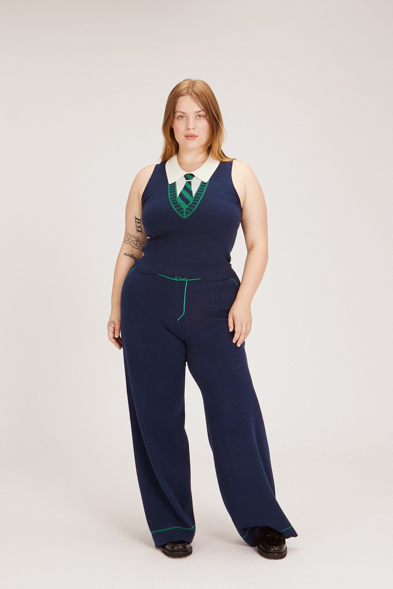 DAN PANT NAVY PANTS RachelAntonoff.com 