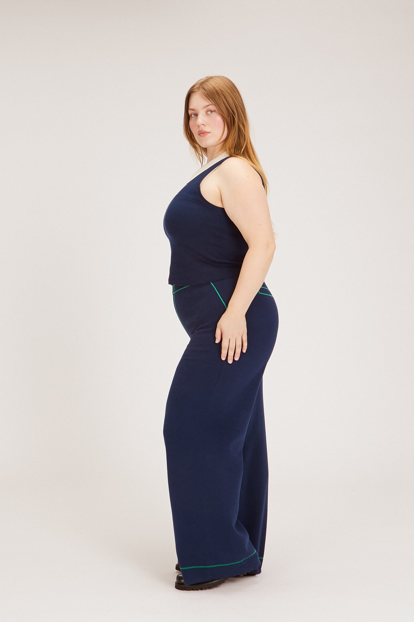 DAN PANT NAVY PANTS RachelAntonoff.com 
