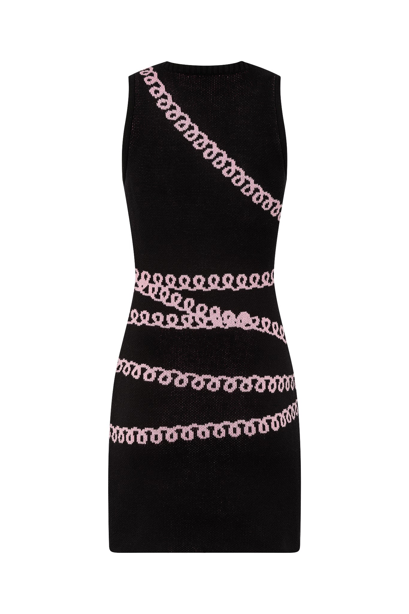 Telephone Dress - Black Cotton Mini Dress