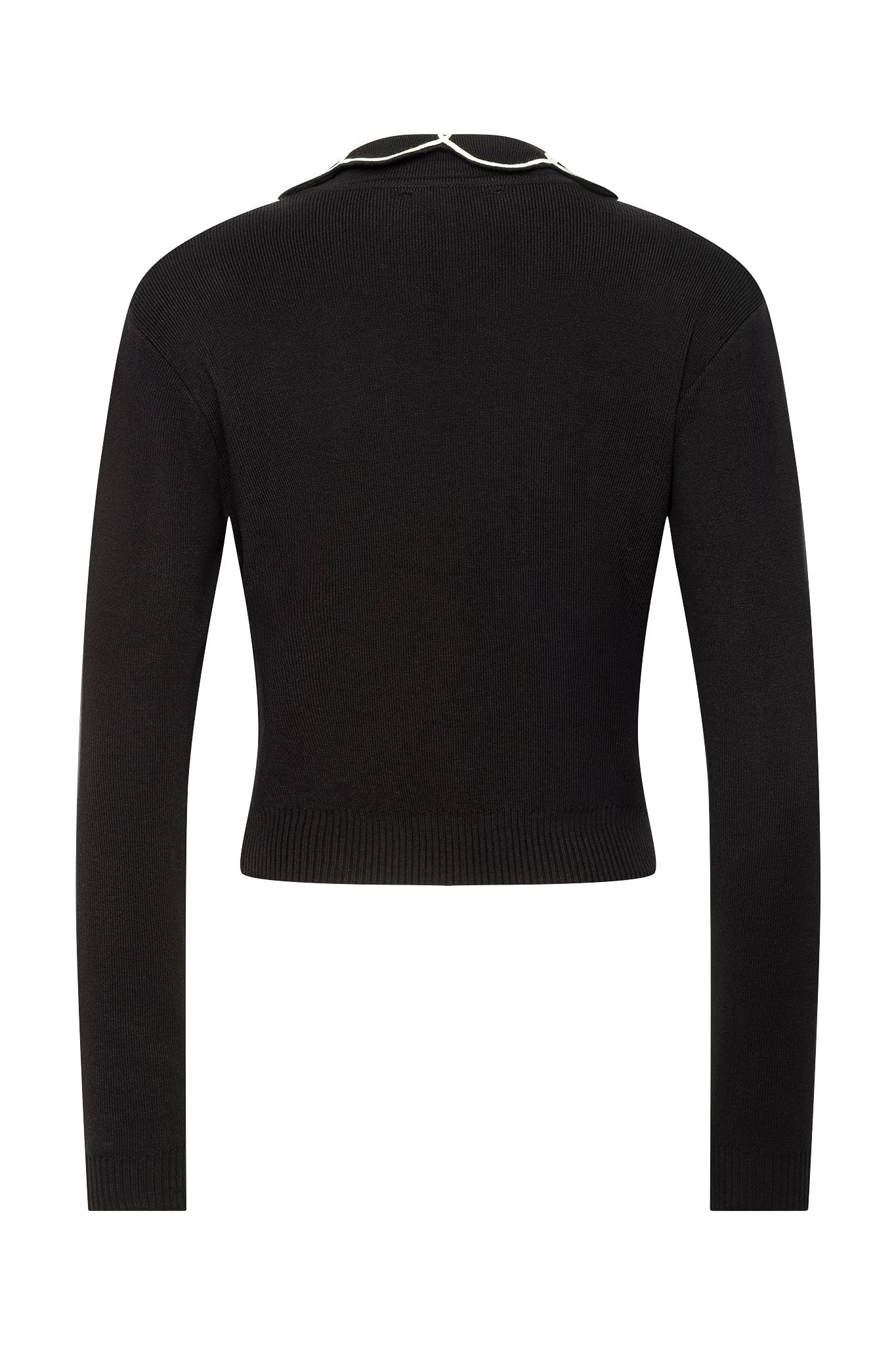 Black Collared Cupcake Cardigan
