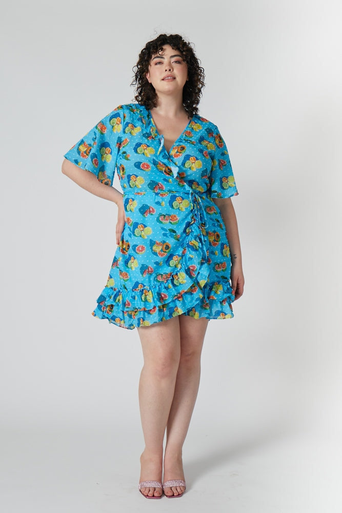 ABBY RUFFLE WRAP DRESS Dress/Jumpers RachelAntonoff.com 