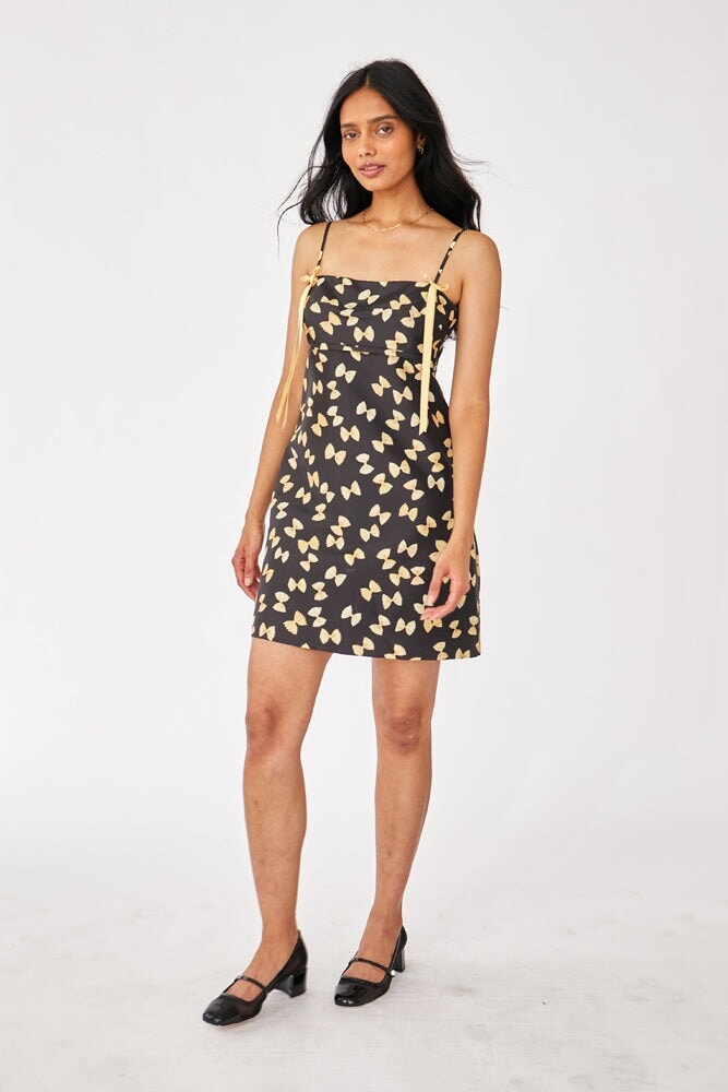 Short Pasta Print Dress 26