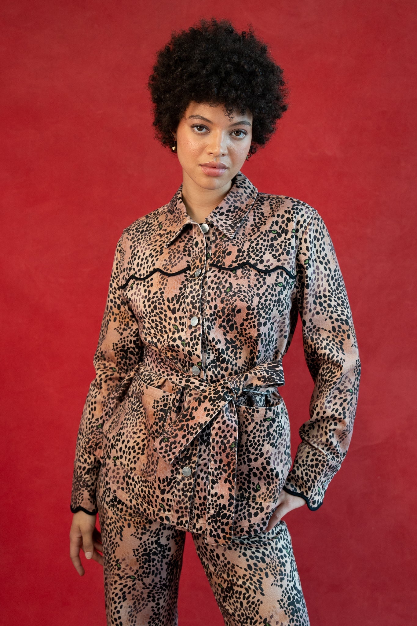 JORDANA JACKET WELCOME HOME, CHEETAH OUTERWEAR RachelAntonoff.com 