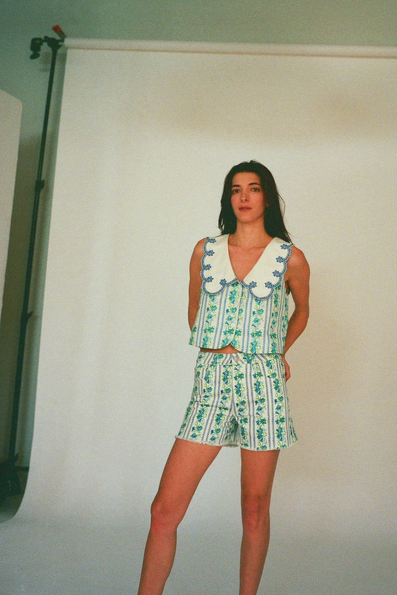 GEORGIA TOP POWDER ROOM FLORAL TOPS RachelAntonoff.com 