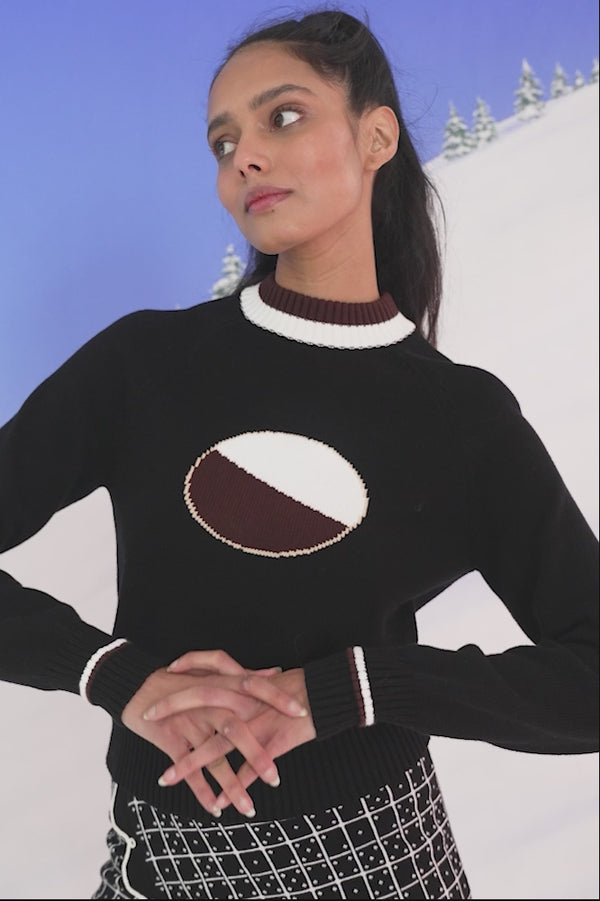 Black and White Cookie Knit Sweater - RachelAntonoff.com