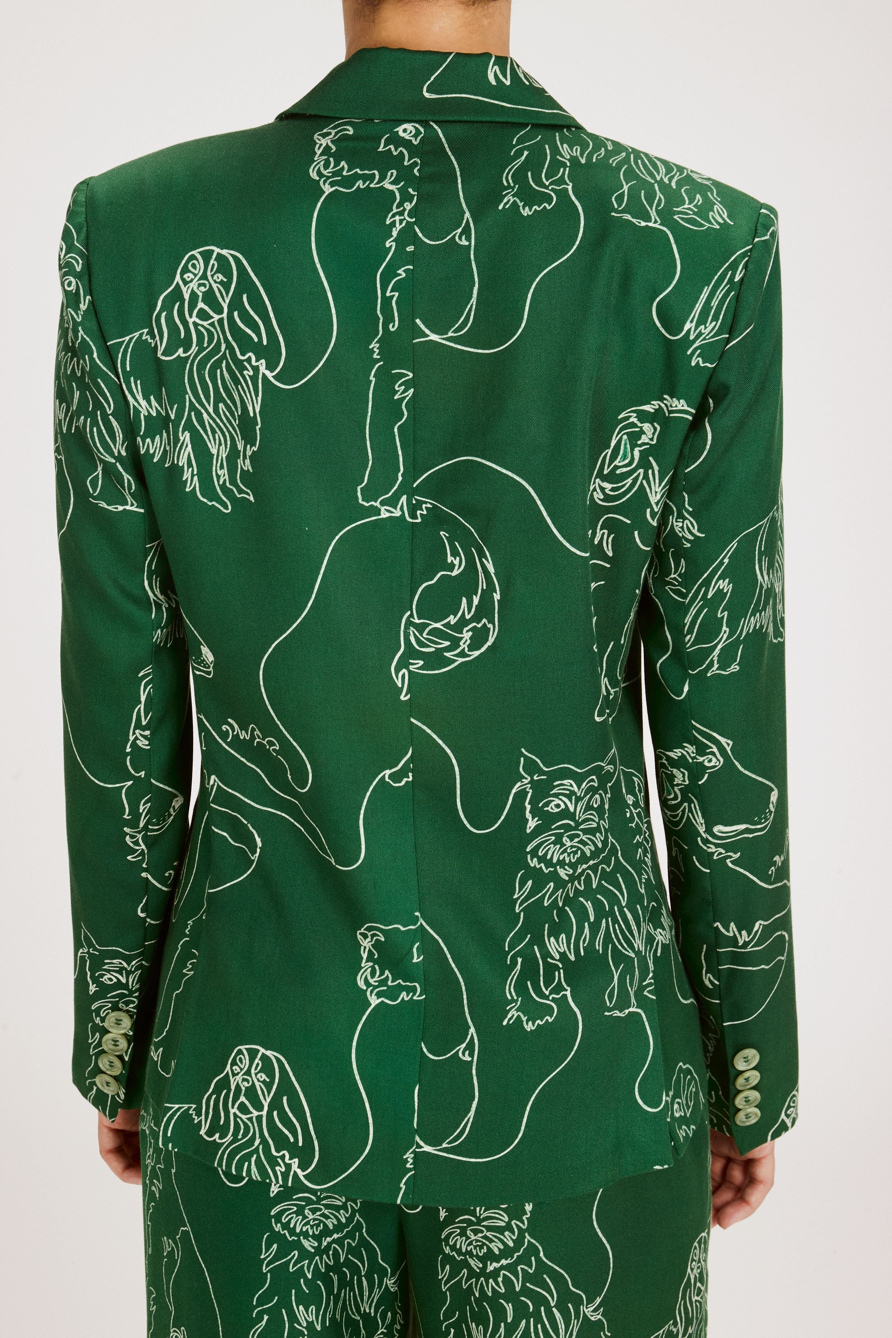 JEANNE BLAZER DOG SCRAWL OUTERWEAR RachelAntonoff.com 