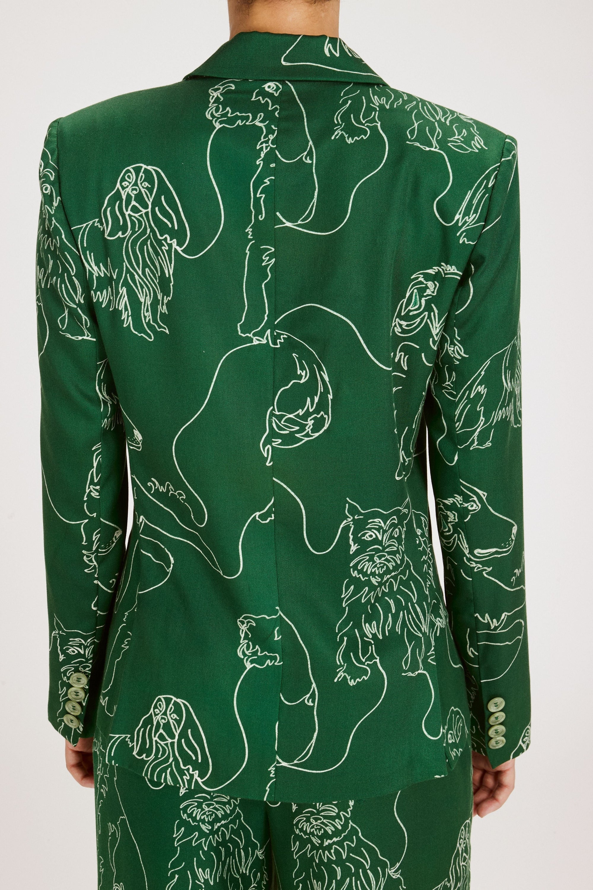 JEANNE BLAZER DOG SCRAWL OUTERWEAR RachelAntonoff.com 