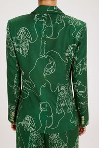 JEANNE BLAZER DOG SCRAWL OUTERWEAR RachelAntonoff.com 