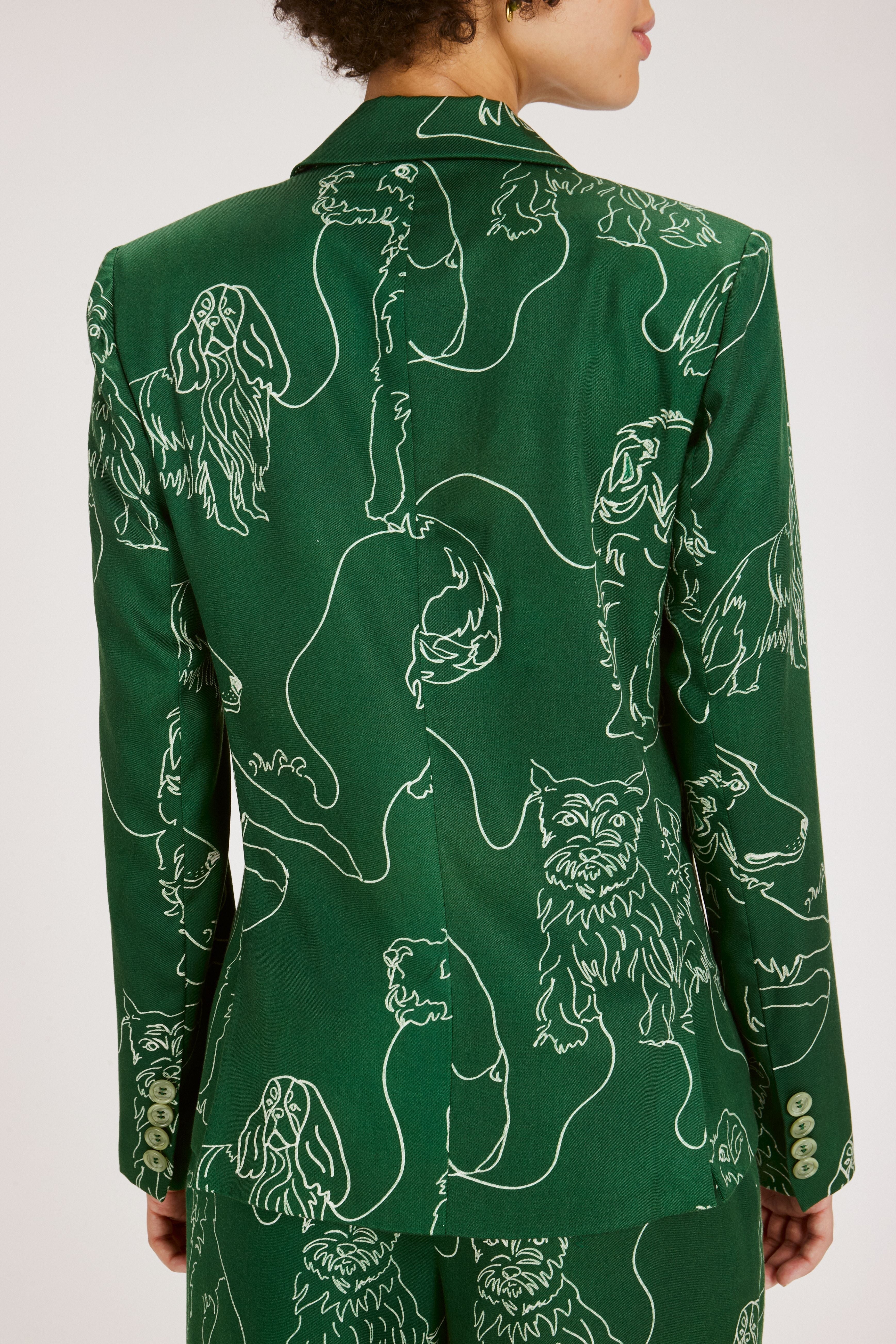 JEANNE BLAZER DOG SCRAWL OUTERWEAR RachelAntonoff.com 