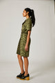 CASSIE DRESS Rachel Antonoff safari green tiger print button down dress sizes 0 to 12