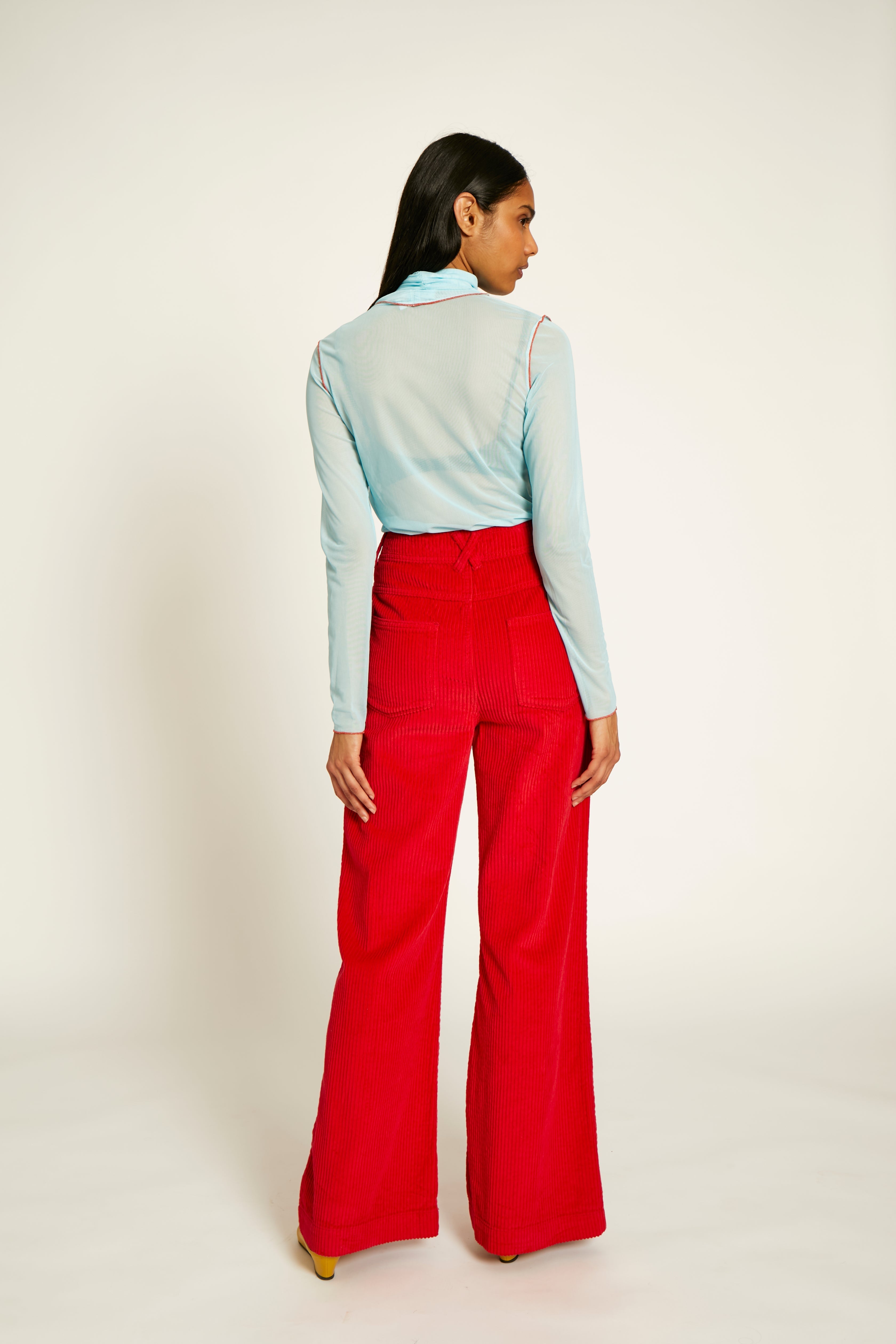 Buy Red Solid Palazzos Online - Shop for W