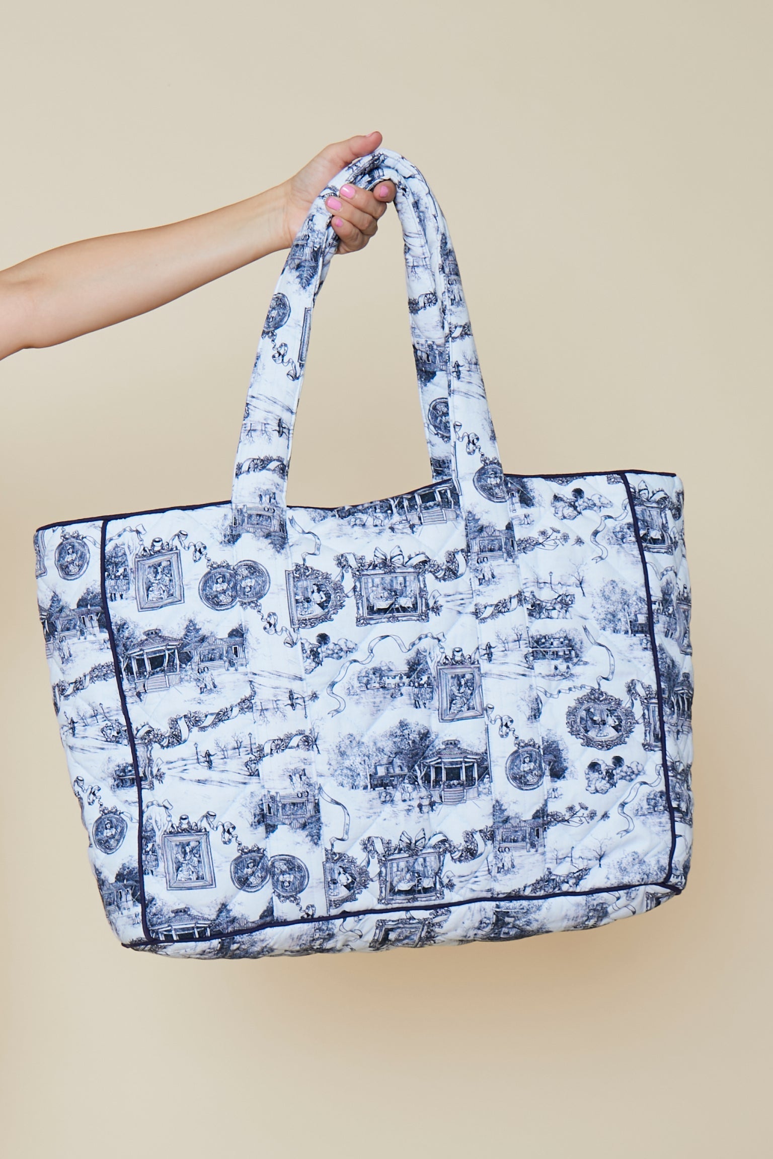 Louis Diner Tote in White